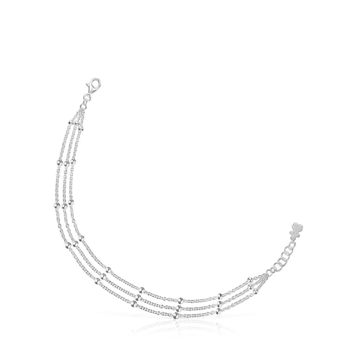 Silver triple Chain bracelet TOUS Basics