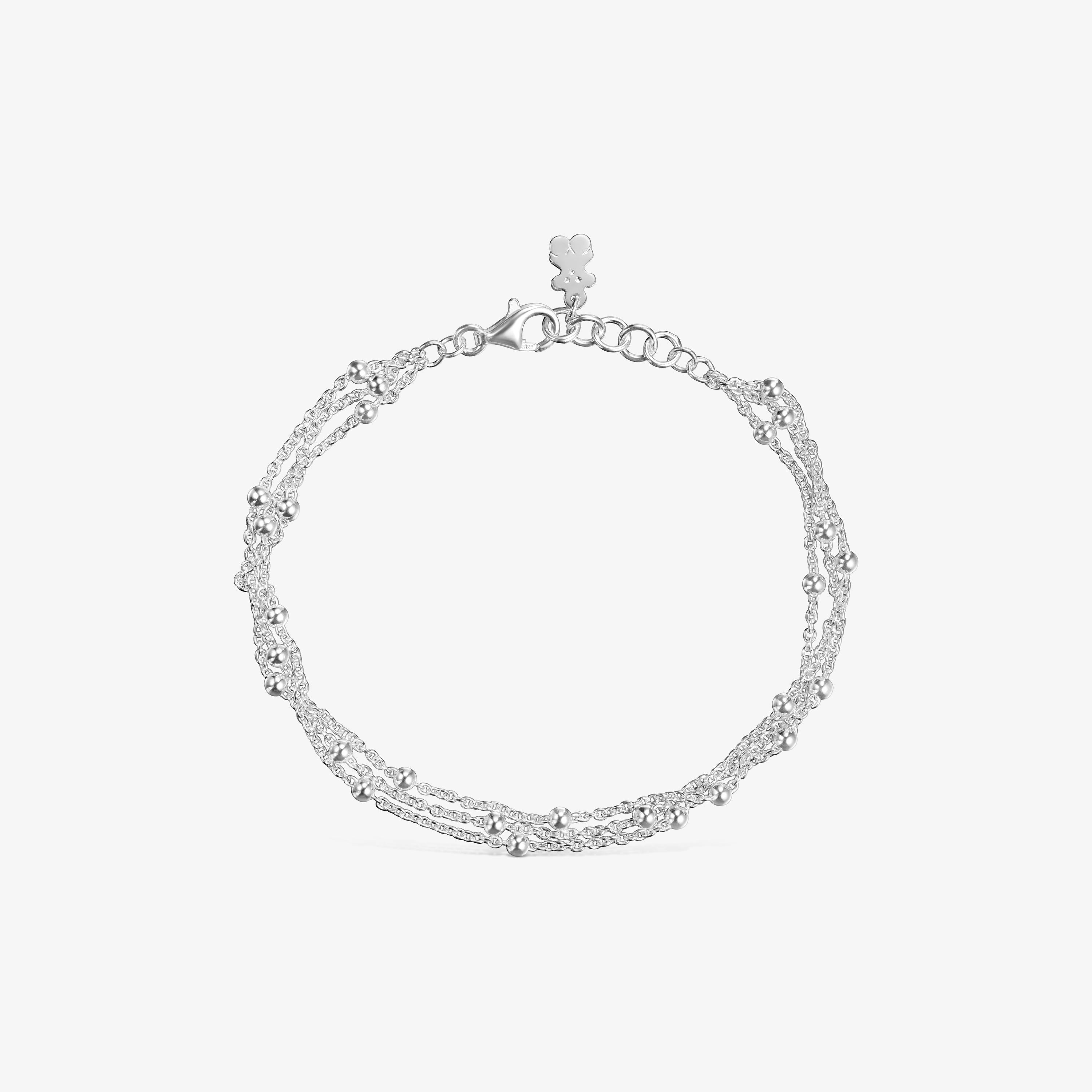 Silver triple Chain bracelet TOUS Basics