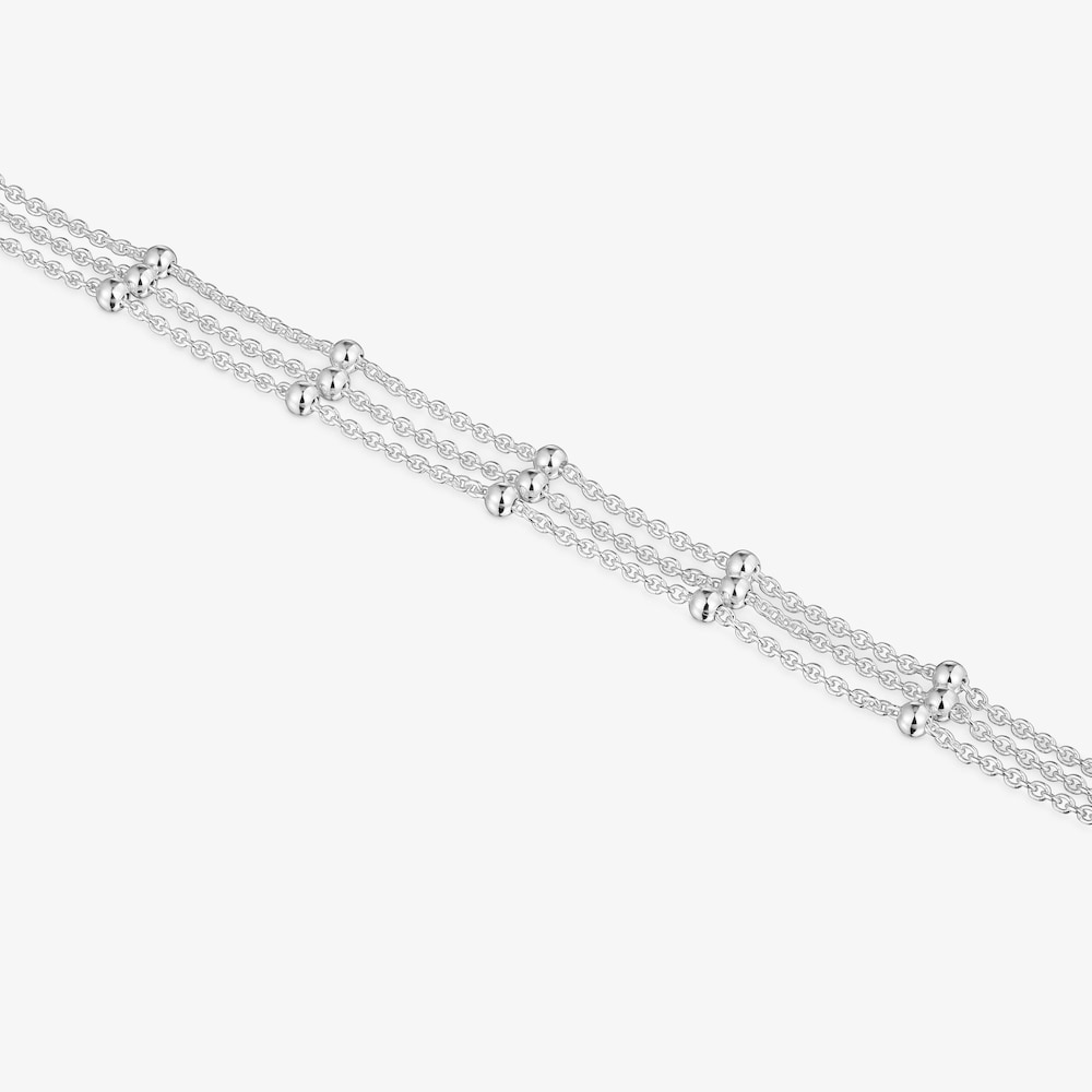 Silver triple Chain bracelet TOUS Basics