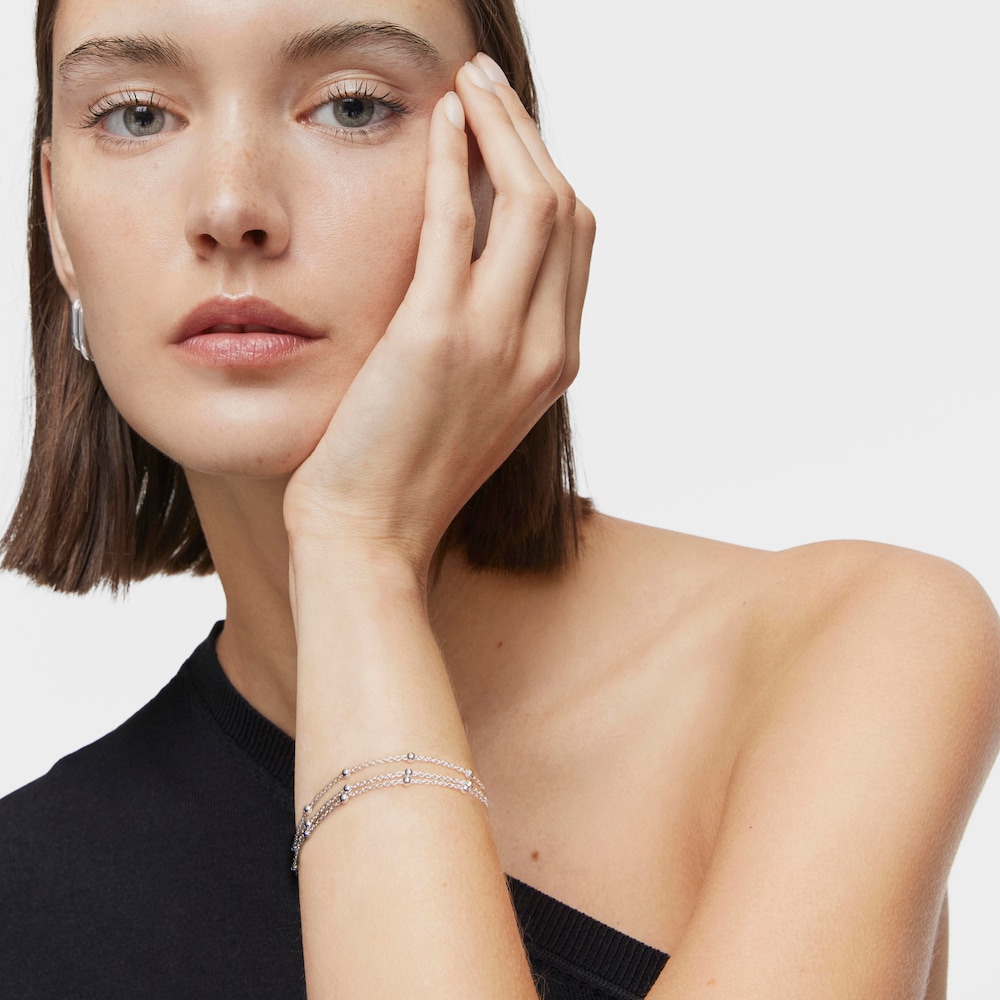 Silver triple Chain bracelet TOUS Basics