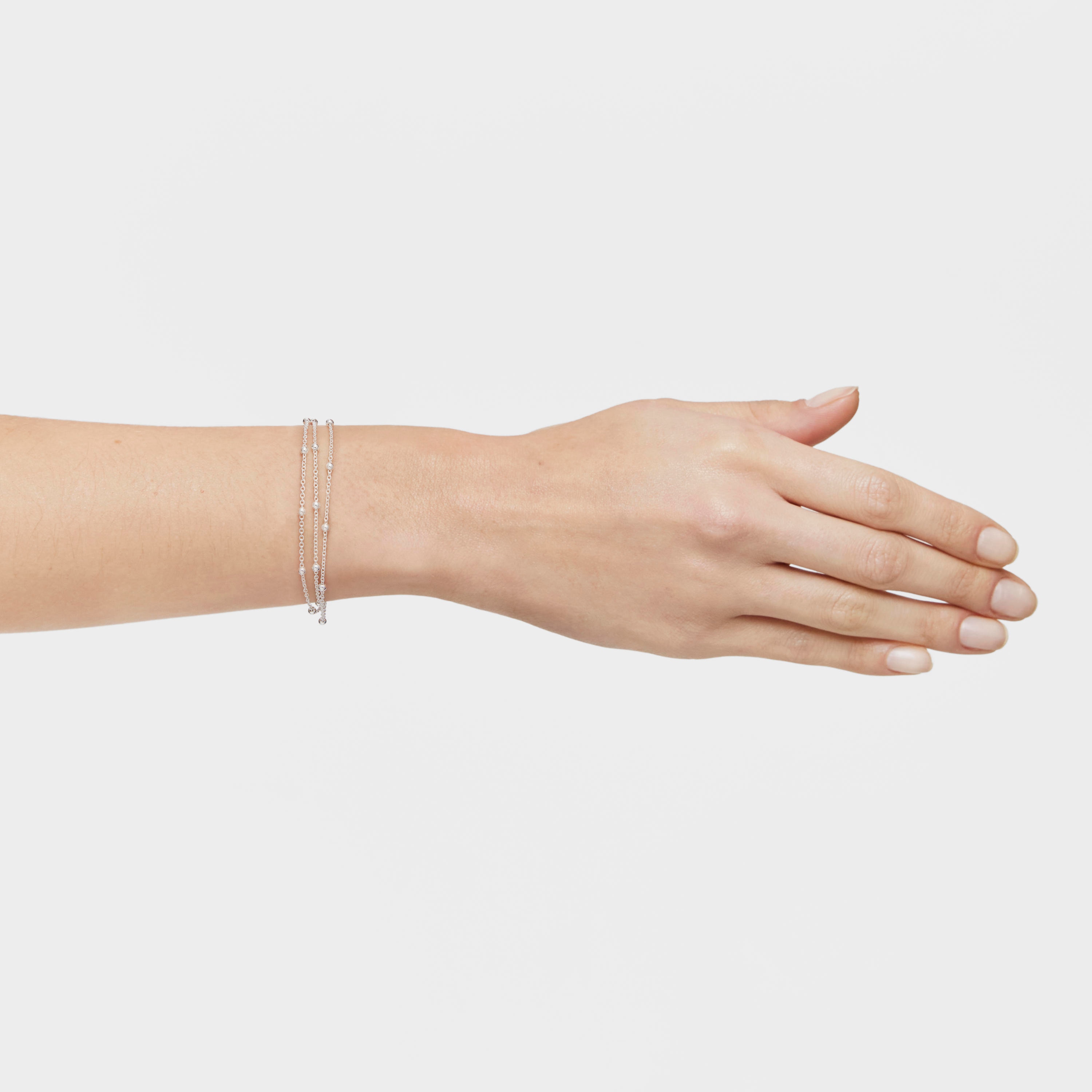 Silver triple Chain bracelet TOUS Basics