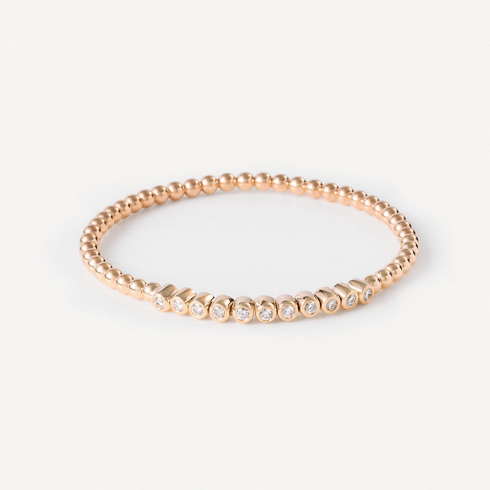 Pulseira bolas em ouro com diamantes TOUS ATELIER
