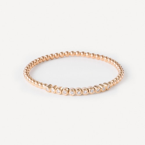 Pulsera bolas de oro con diamantes TOUS ATELIER