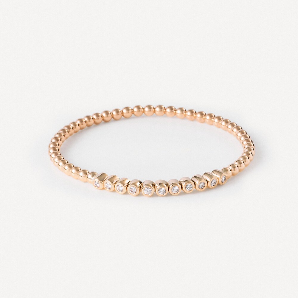 Pulsera bolas de oro con diamantes TOUS ATELIER image number 0