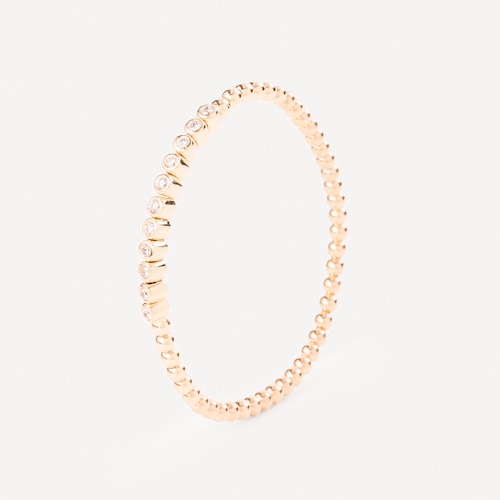 Pulsera bolas de oro con diamantes TOUS ATELIER