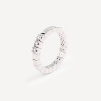 Anillo elástico de oro blanco con diamantes TOUS ATELIER