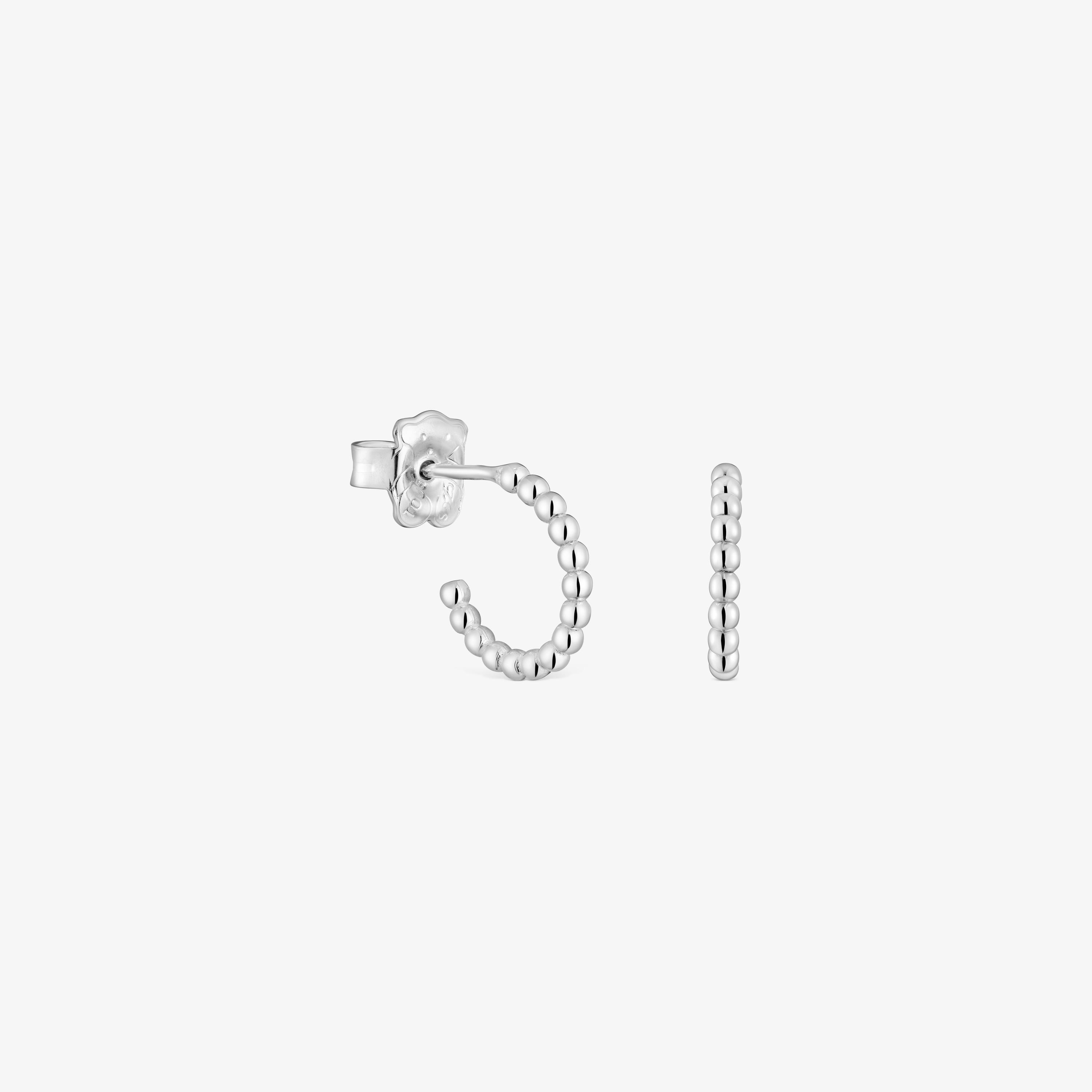 Short mm silver ball Hoop earrings TOUS Basics
