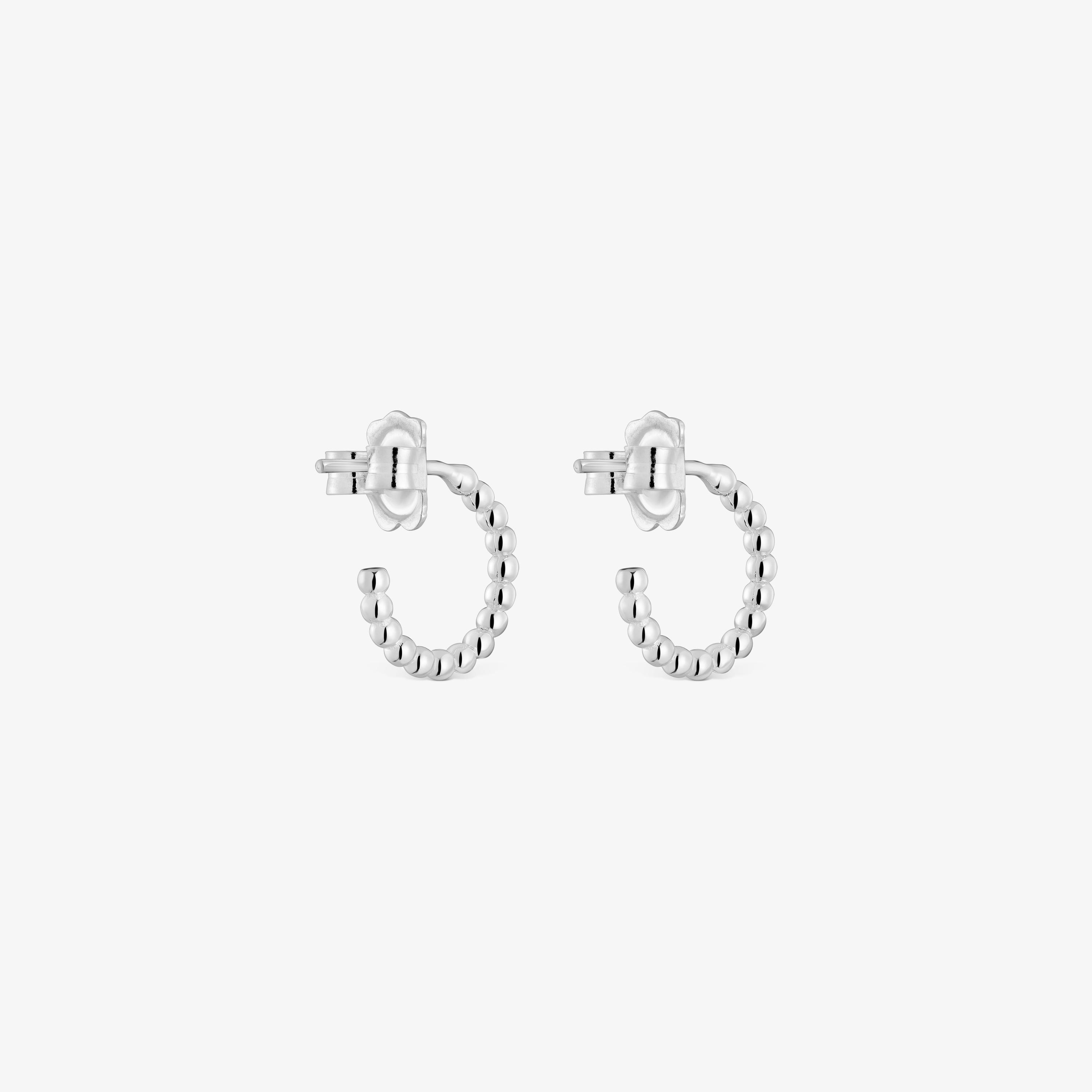 Short 10 mm silver ball Hoop earrings TOUS Basics