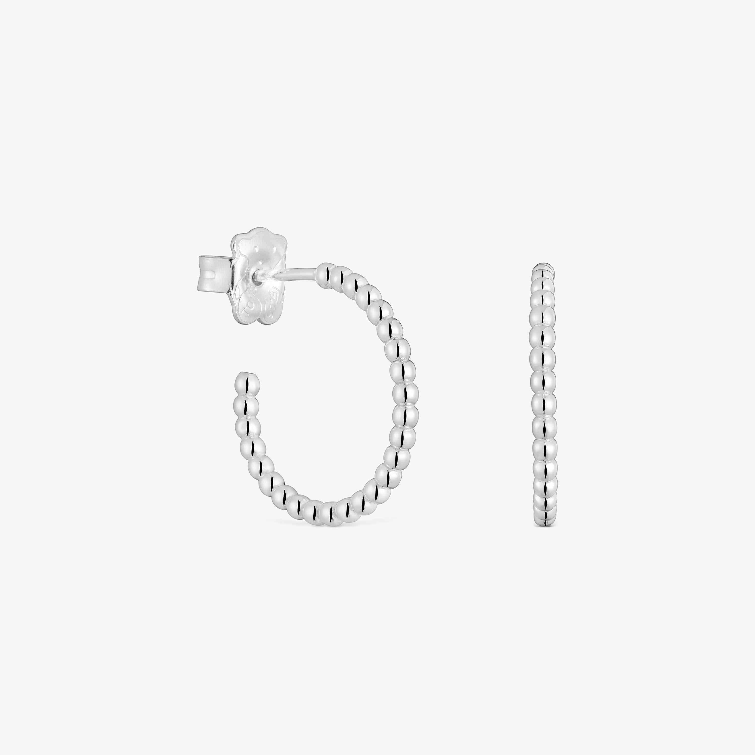 Short 15 mm silver ball Hoop earrings TOUS Basics