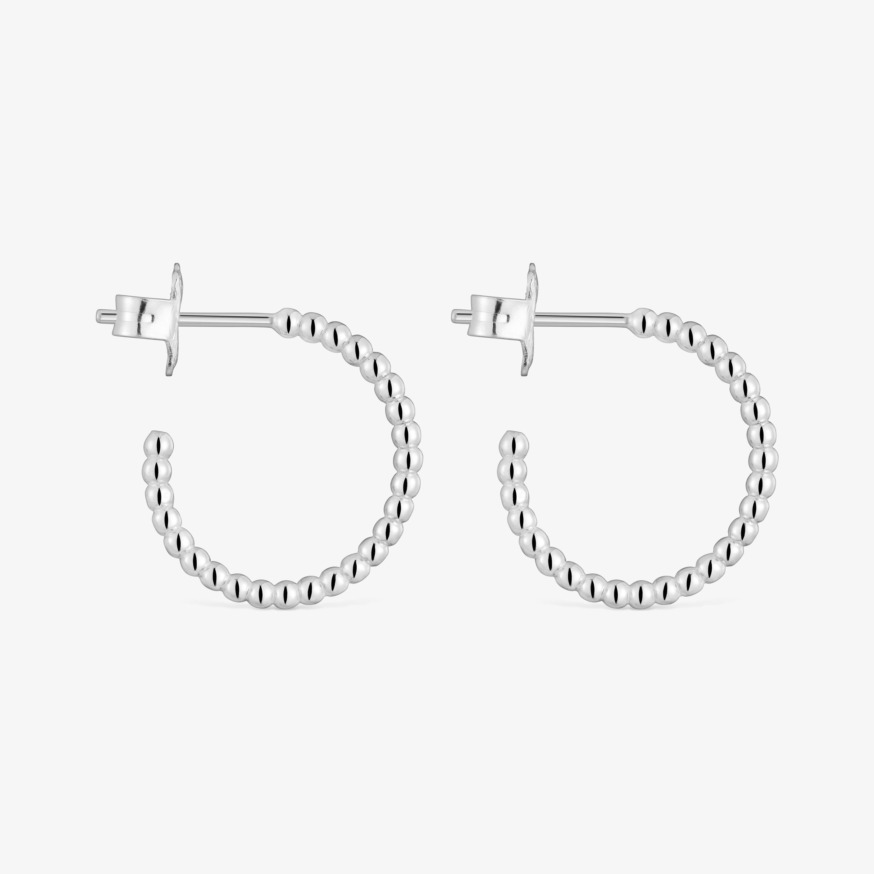 Short 15 mm silver ball Hoop earrings TOUS Basics