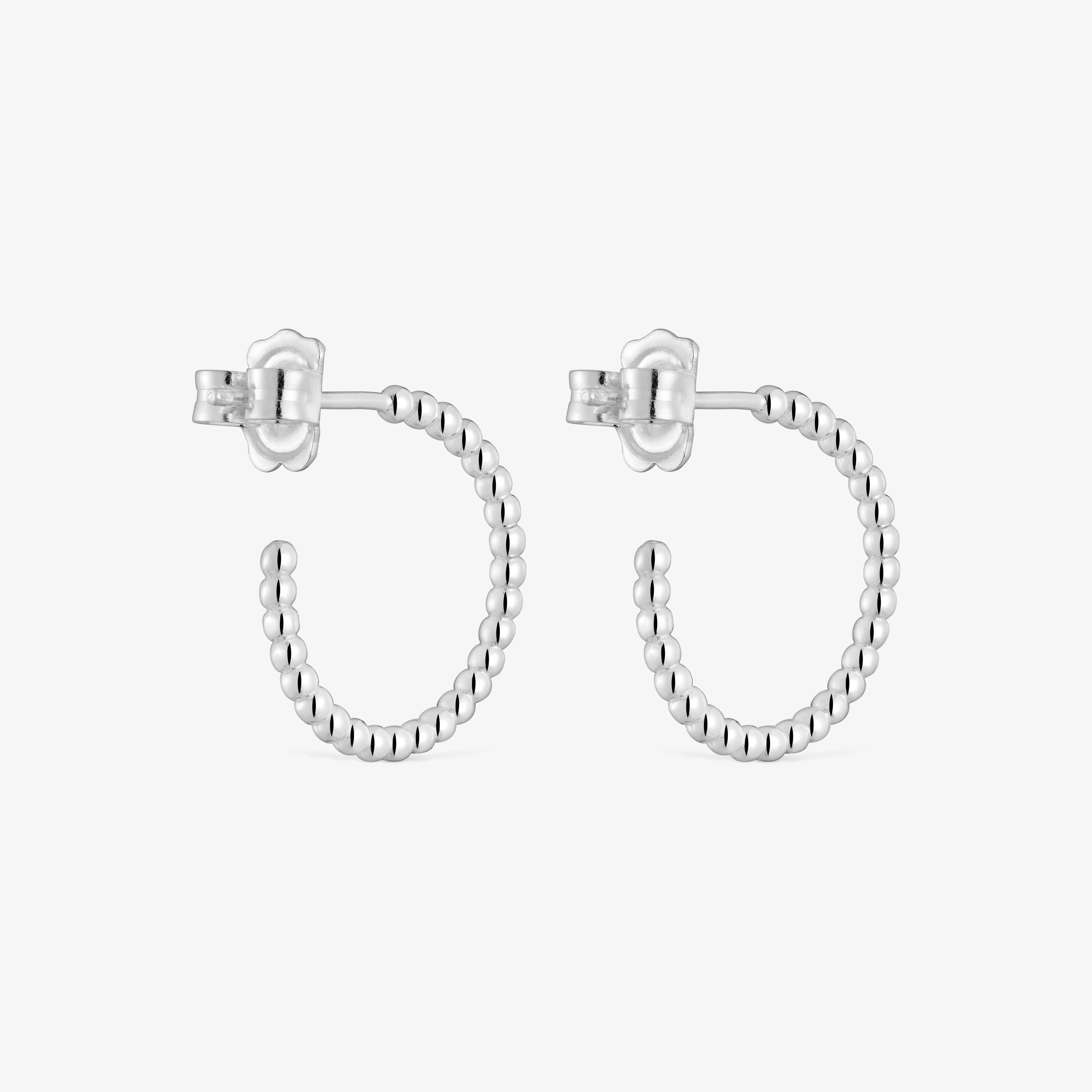Short 15 mm silver ball Hoop earrings TOUS Basics