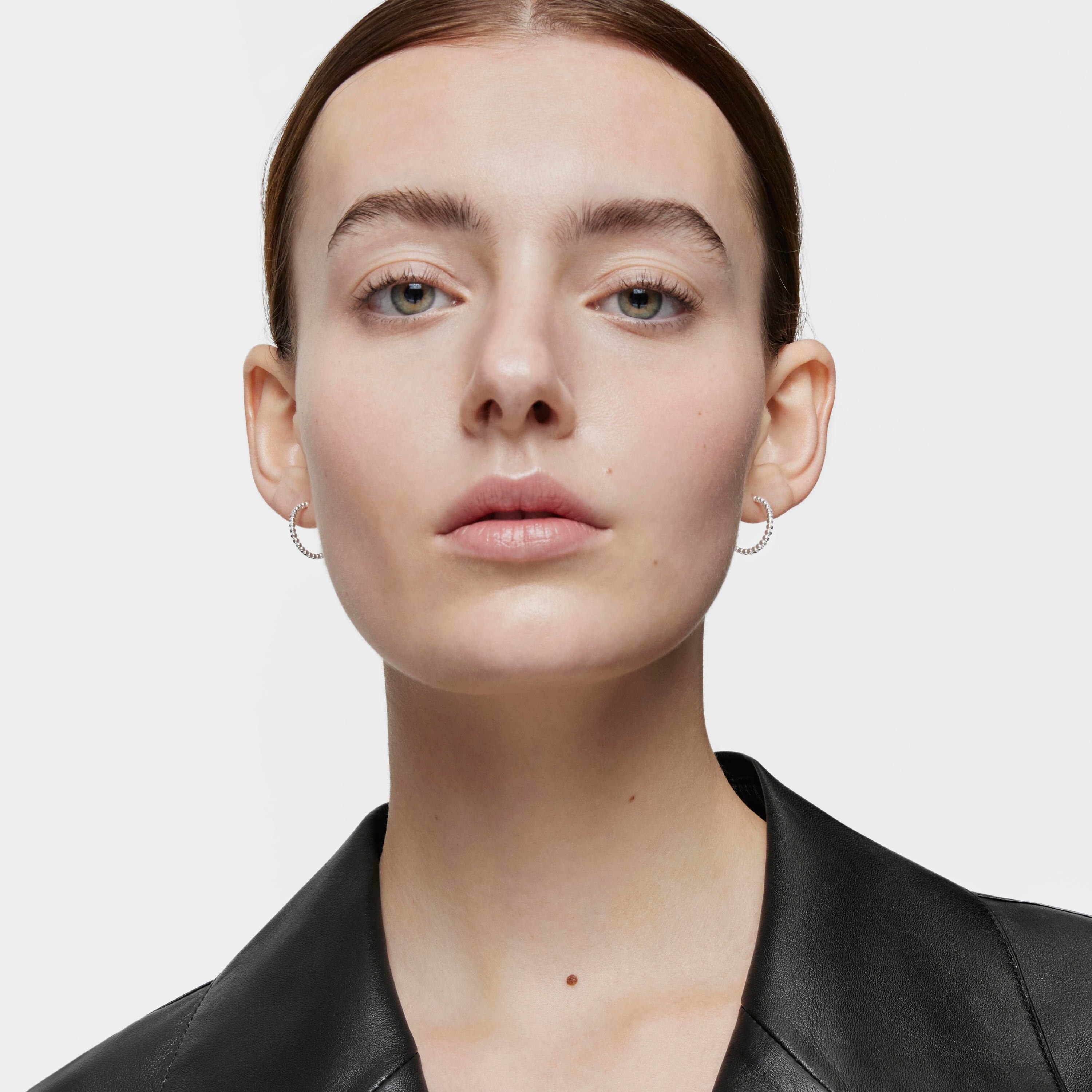 Short 15 mm silver ball Hoop earrings TOUS Basics