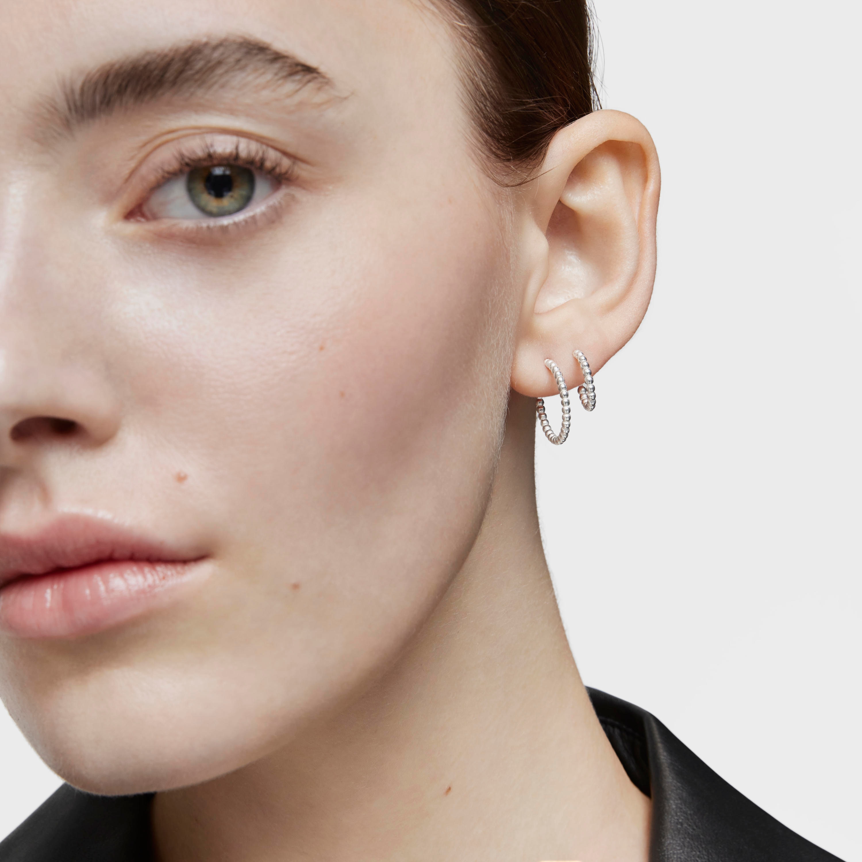 Short 15 mm silver ball Hoop earrings TOUS Basics