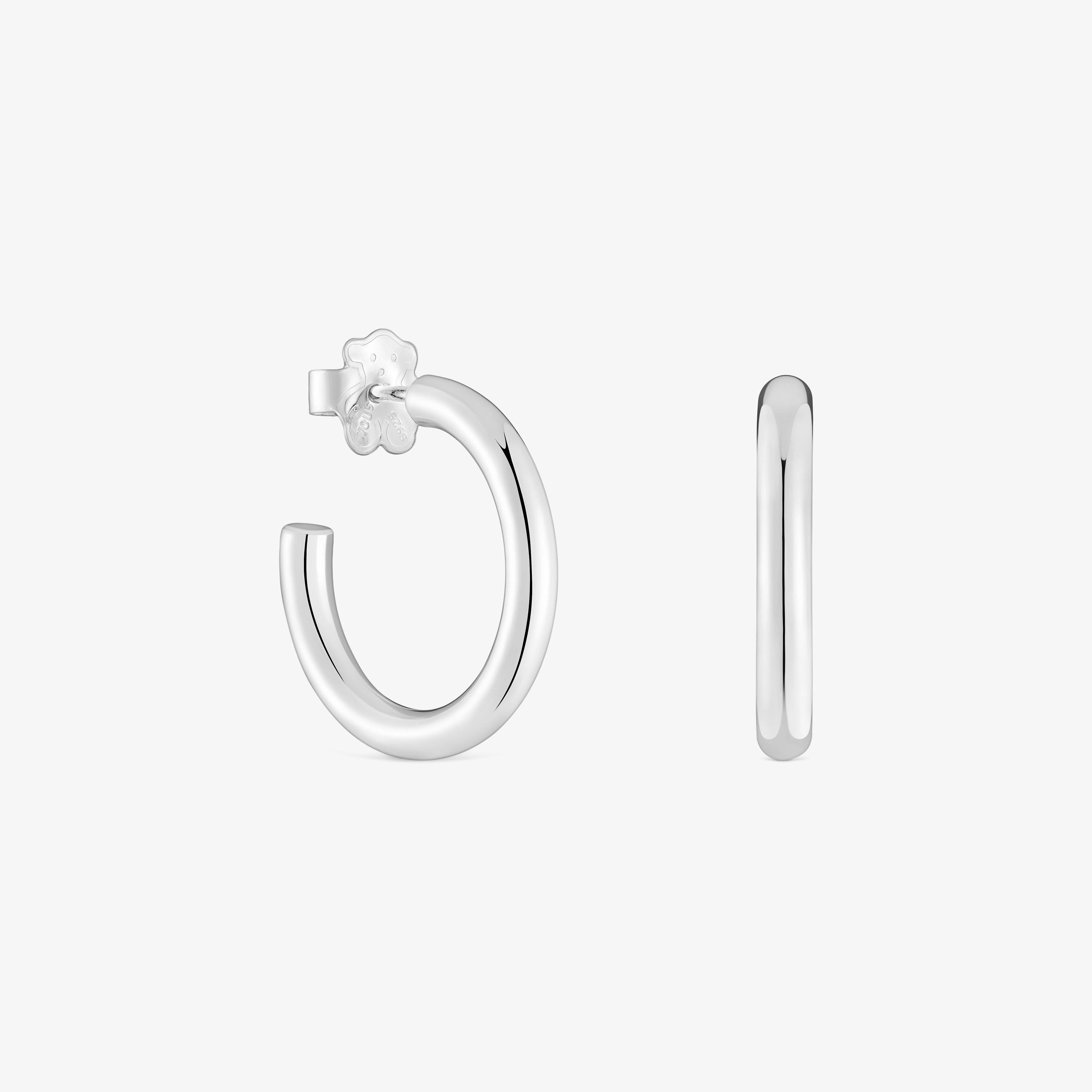 Short  mm silver Hoop earrings TOUS Basics