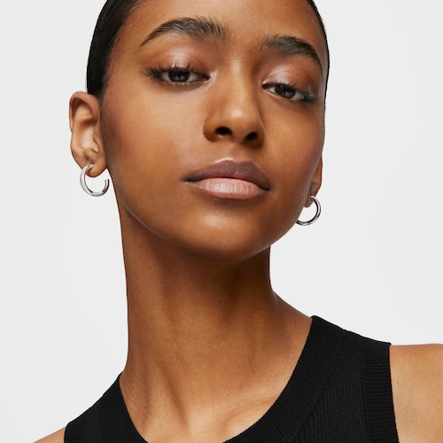 Short 15 mm silver Hoop earrings TOUS Basics