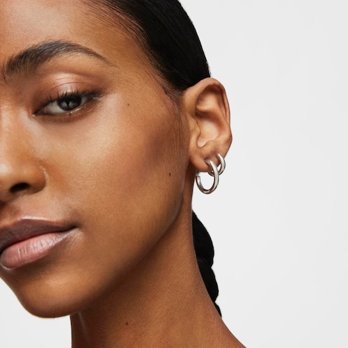 Short 15 mm silver Hoop earrings TOUS Basics