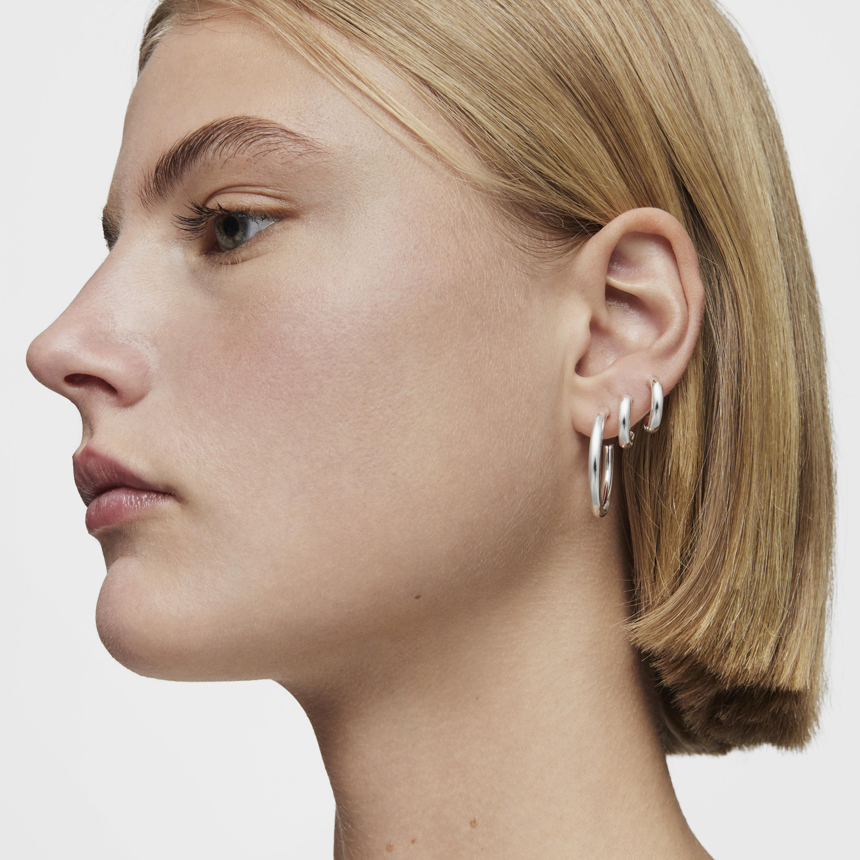 Long 24 mm silver Hoop earrings TOUS Basics