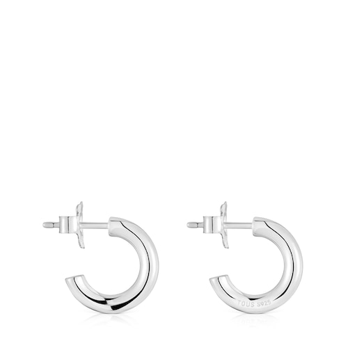 Short 8 mm silver Hoop earrings TOUS Basics