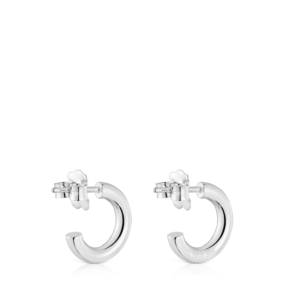 Pendientes aro cortos de plata 8 mm Basicos Pendientes aro cortos de plata 8 mm Basicos