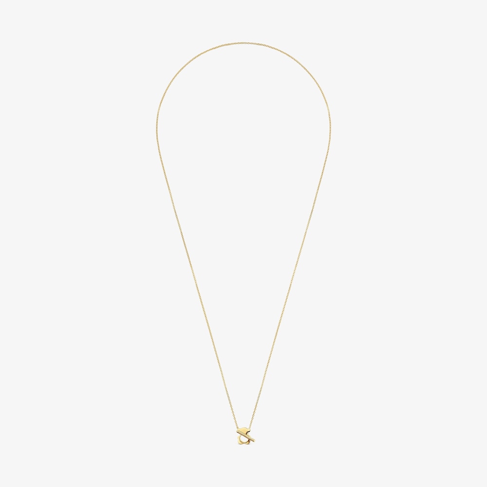 Short 18K solid gold bear Necklace I-Bear