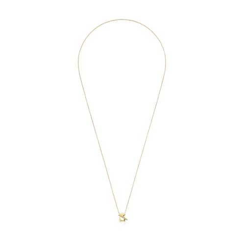 Short gold bear Necklace I-Bear