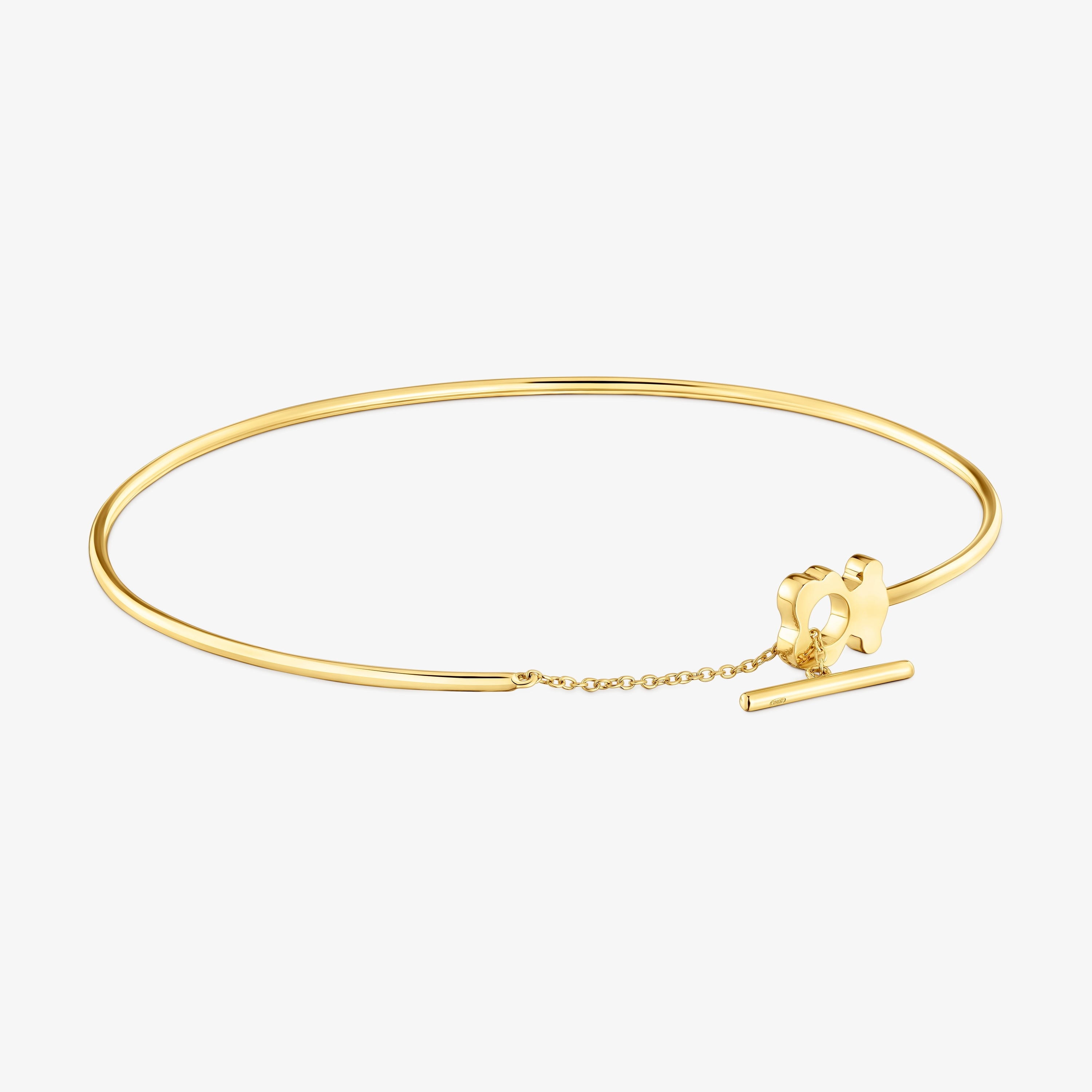 18K solid gold bear Bangle I-Bear