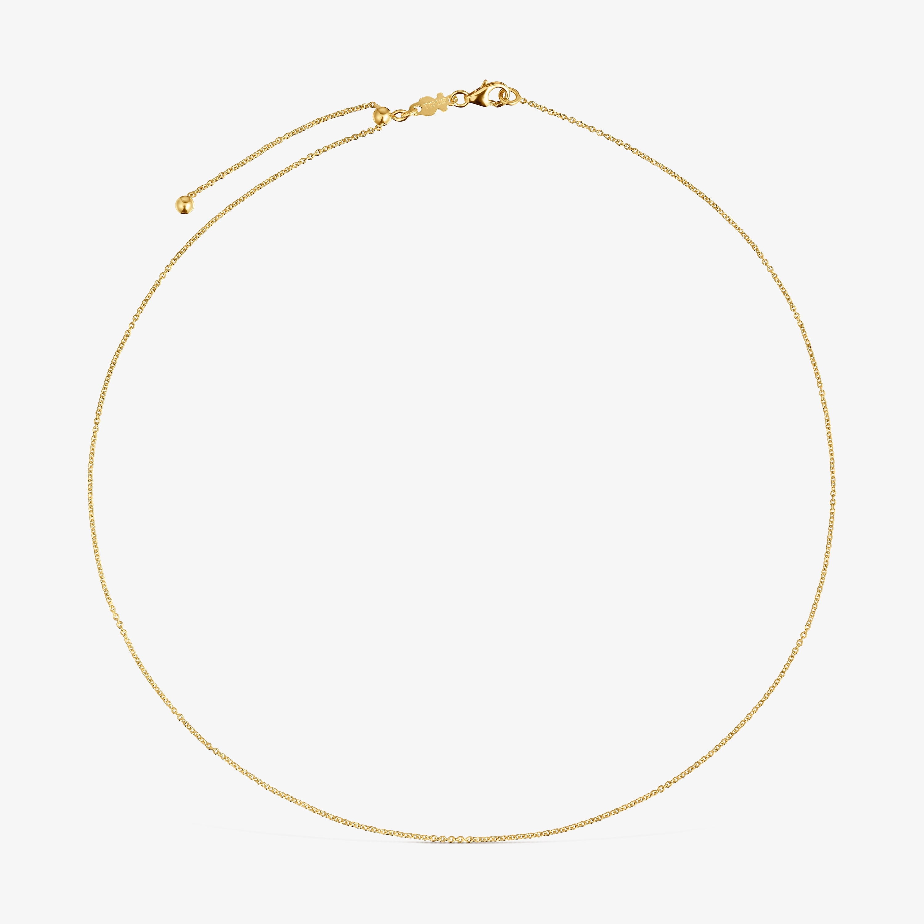 Short 40 cm 18K solid gold Necklace TOUS Basics