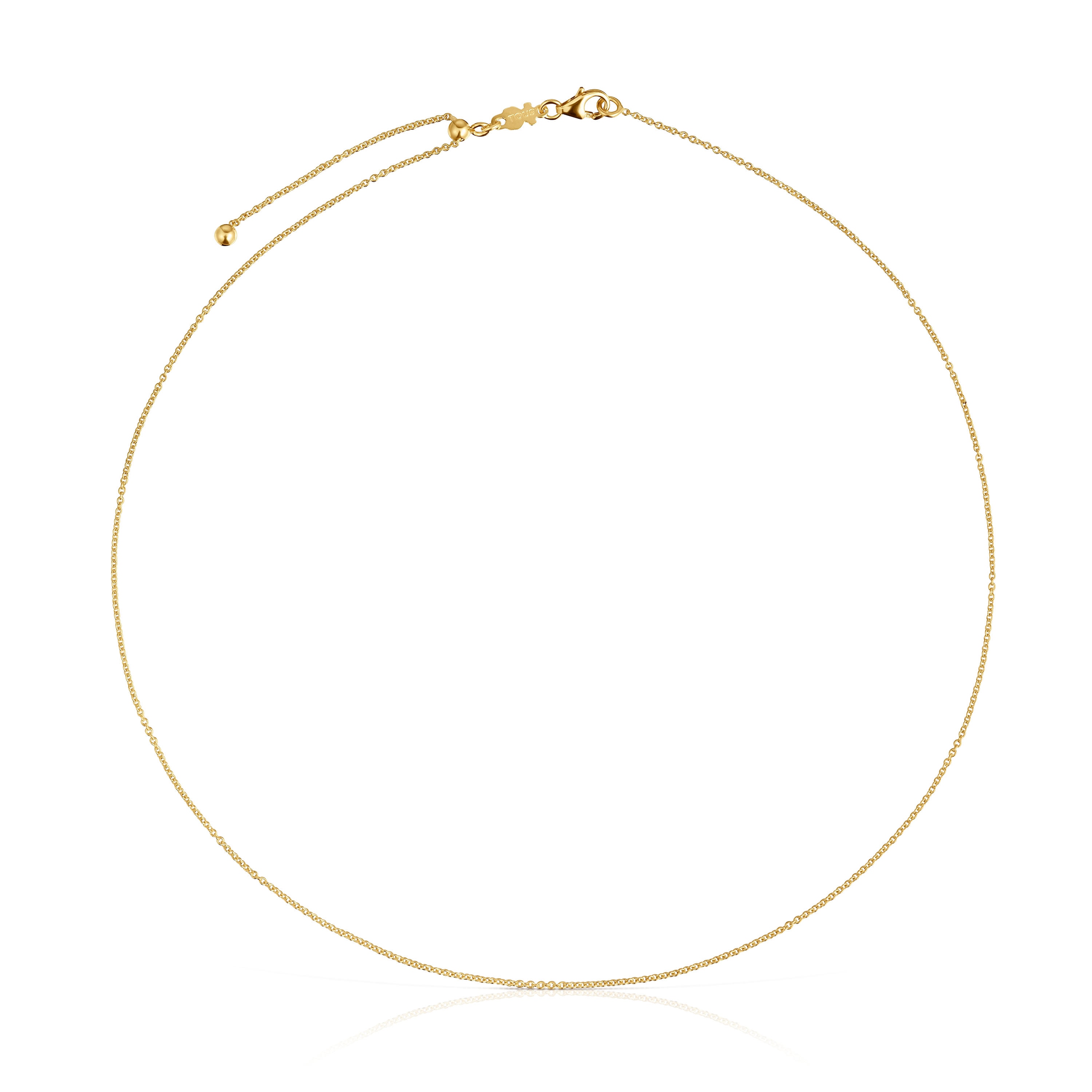Collar corto de oro 40 cm Basic