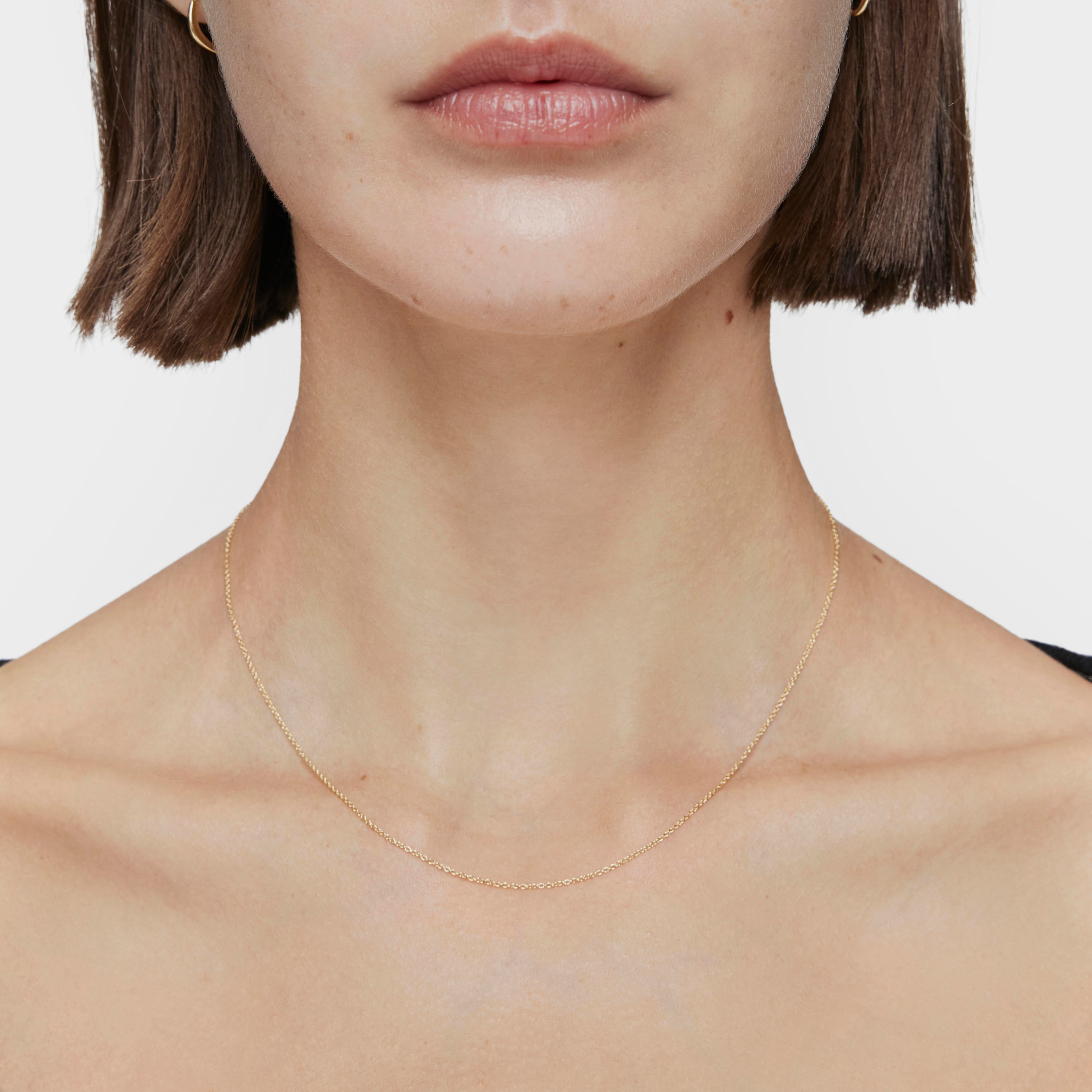 Collar corto de oro 40 cm Basic