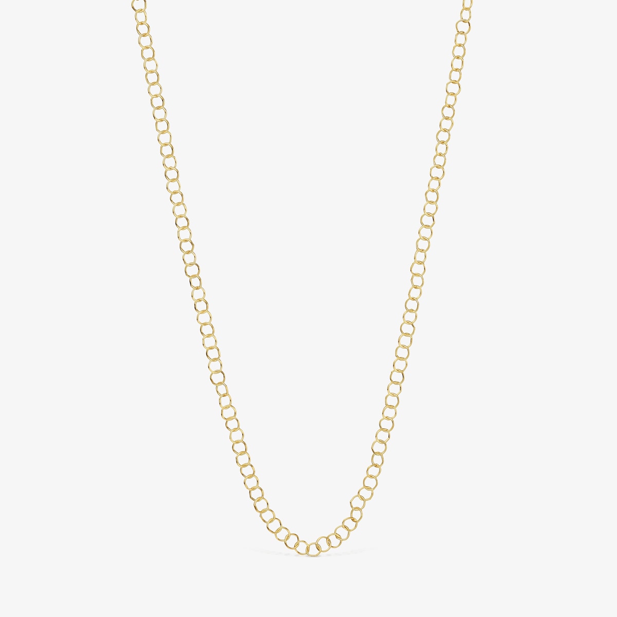 Tous - Collar Corto Anillas De Oro 50 Cm Basic - Dorado