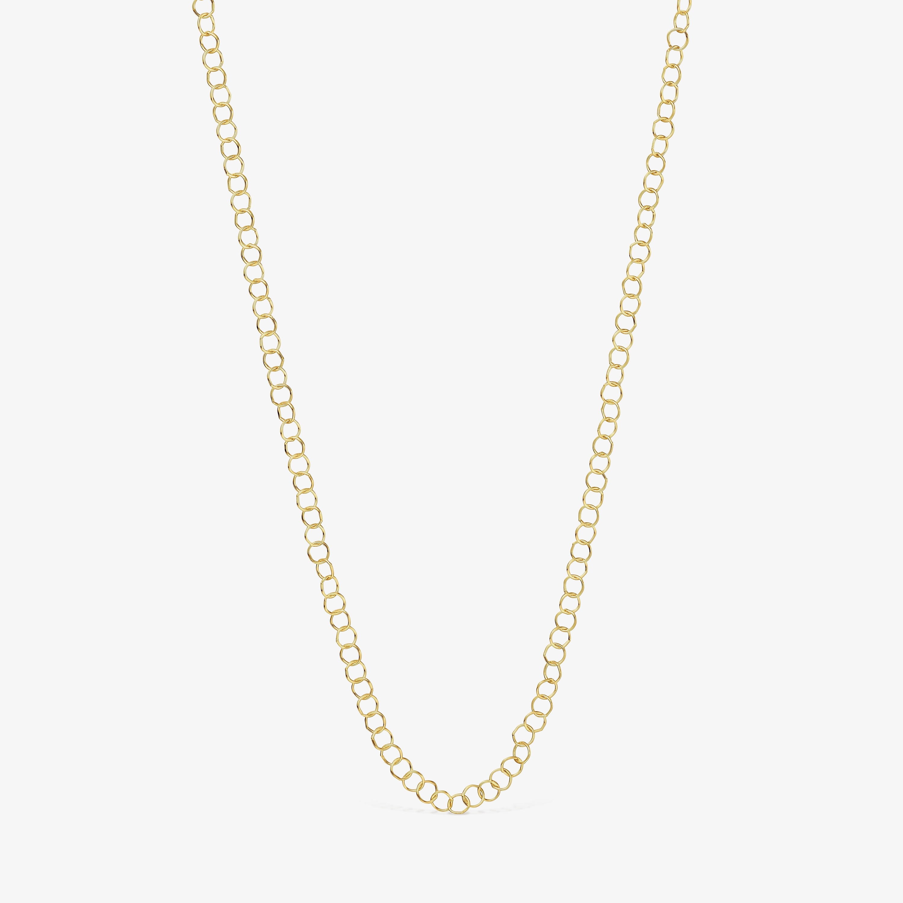Short 50 cm 18K solid gold ring Necklace TOUS Basics