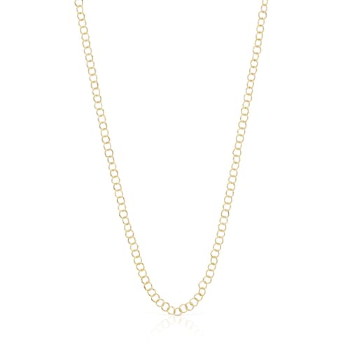 Collar corto anillas de oro 50 cm Basic