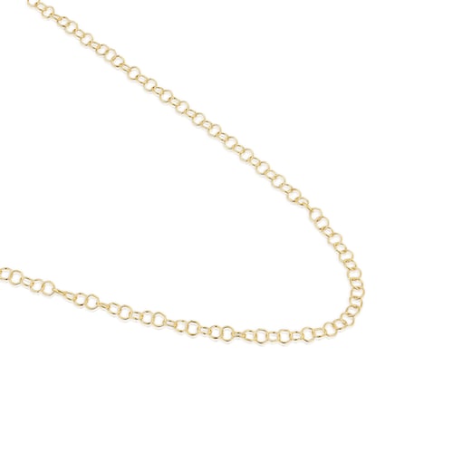 Collar corto anillas de oro 50 cm Basic