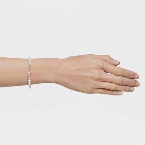 Bangle with cultivated pearls I-Bear
