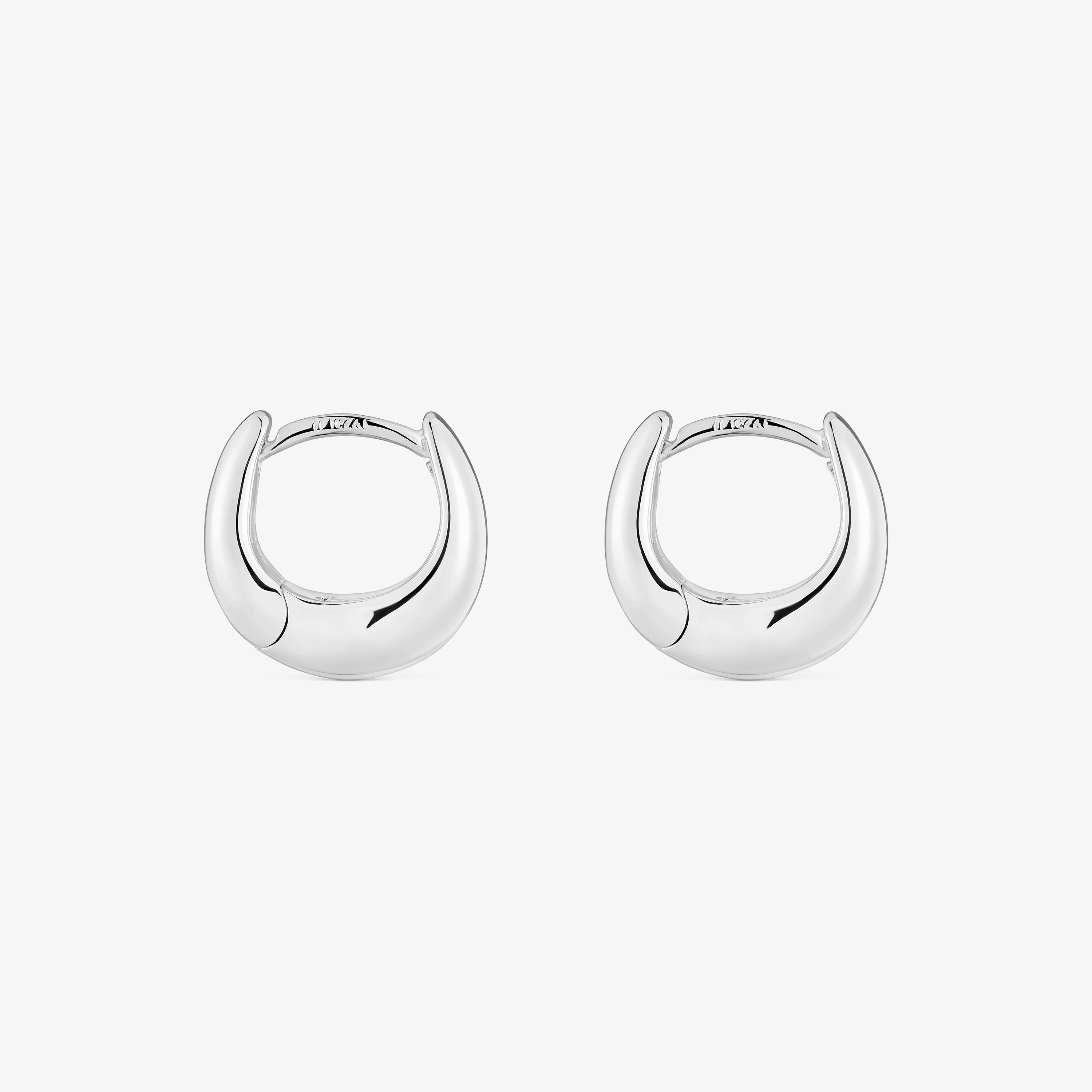 Short, thick silver Hoop earrings TOUS Basics