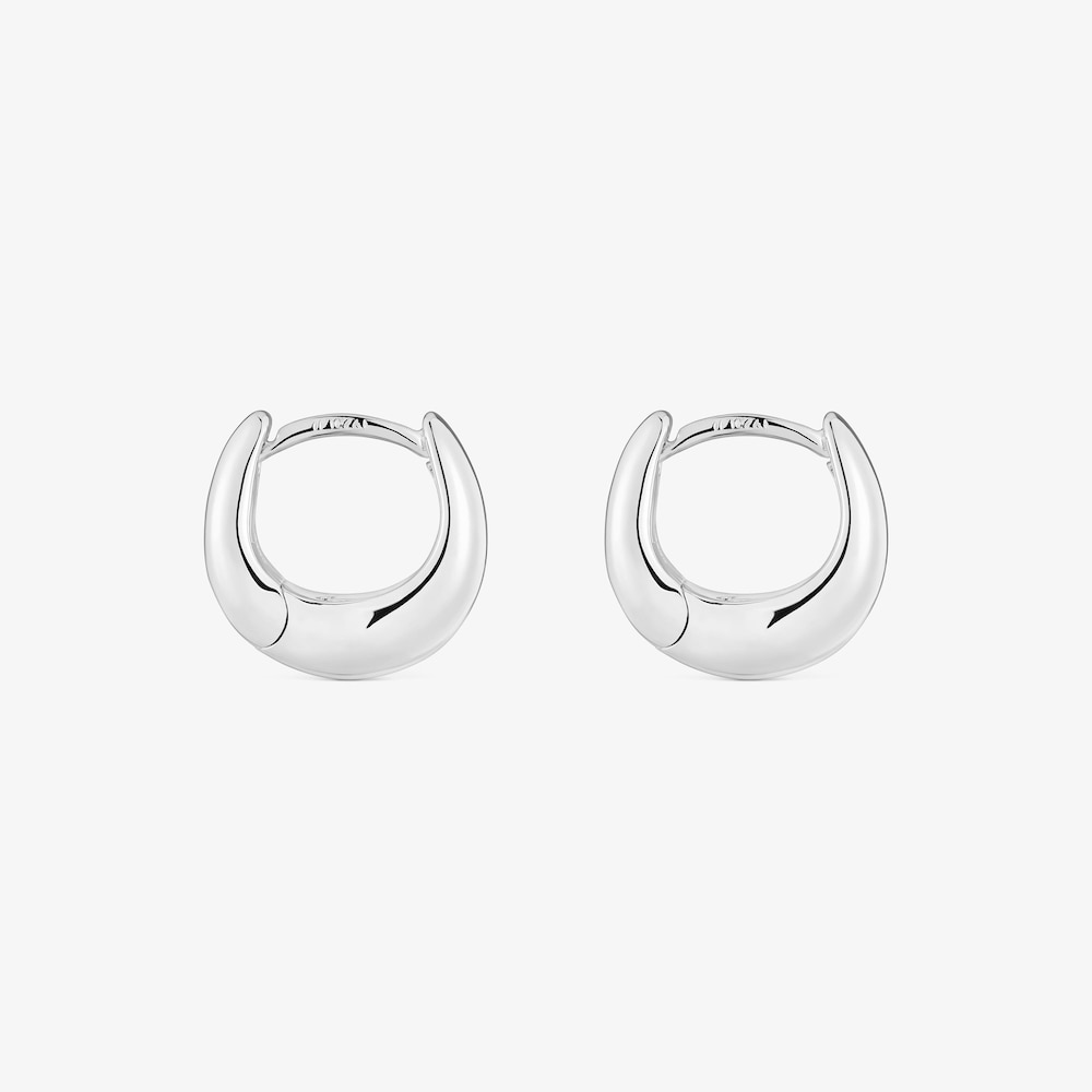 Short, thick silver Hoop earrings TOUS Basics