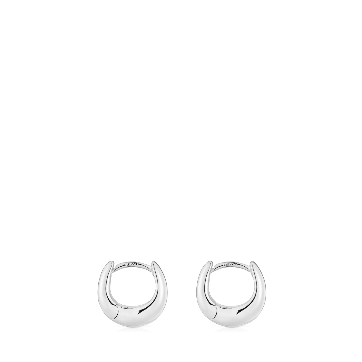 Short, thick silver Hoop earrings TOUS Basics