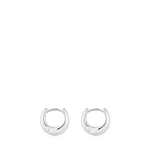 Short, thick silver Hoop earrings TOUS Basics