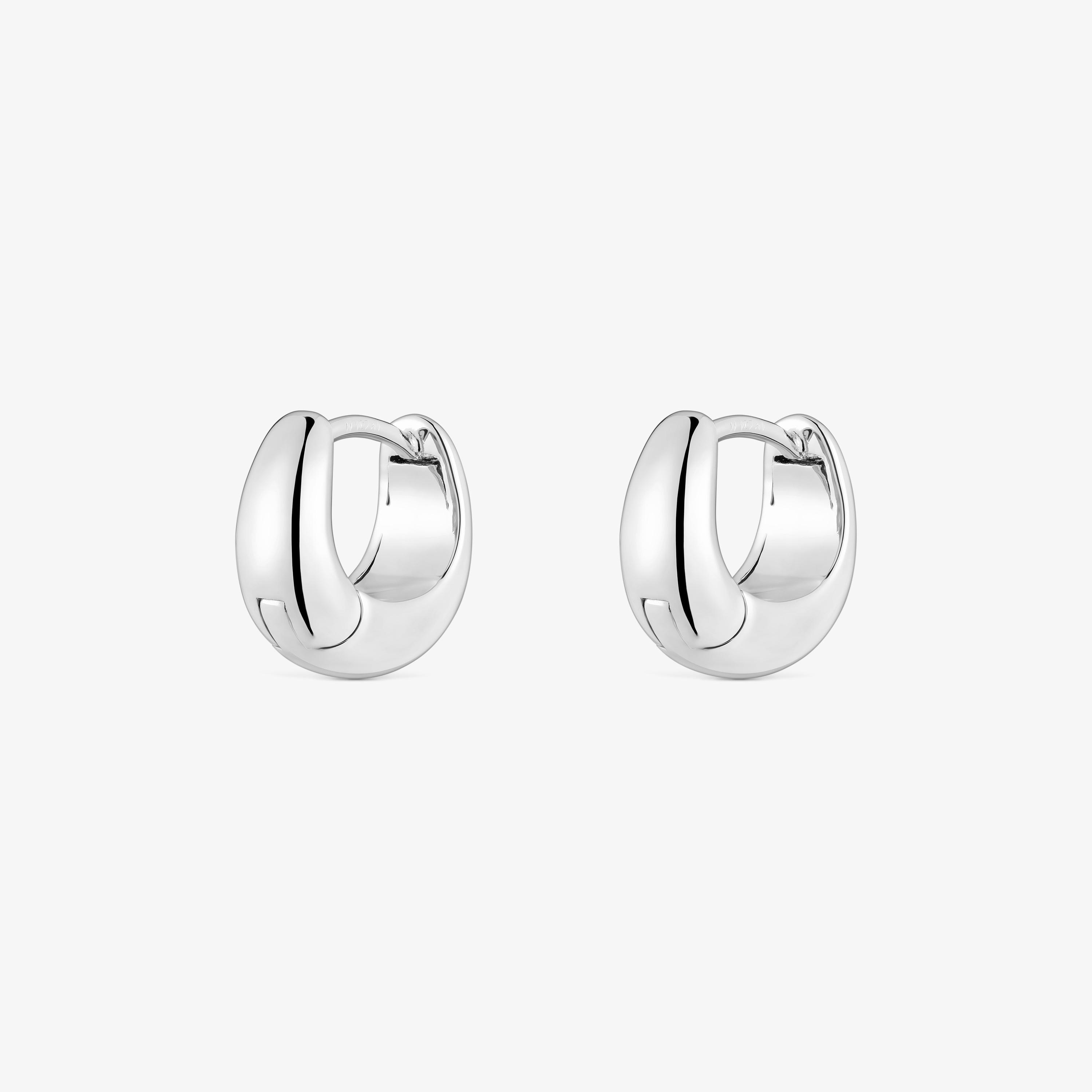 Short, thick silver Hoop earrings TOUS Basics