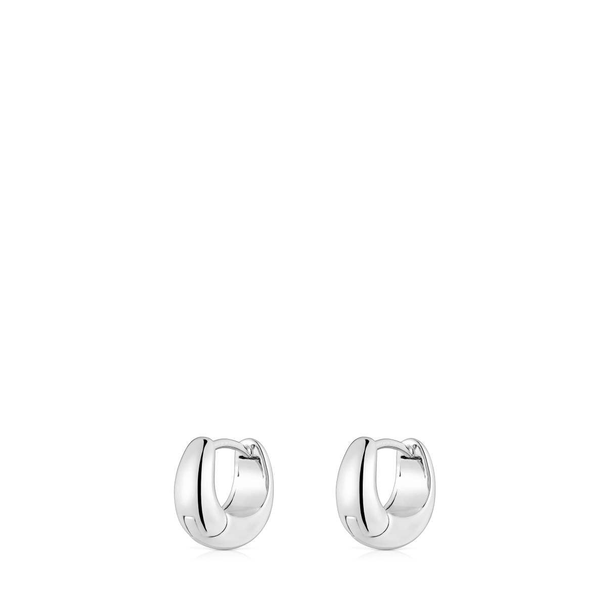 Short, thick silver Hoop earrings TOUS Basics