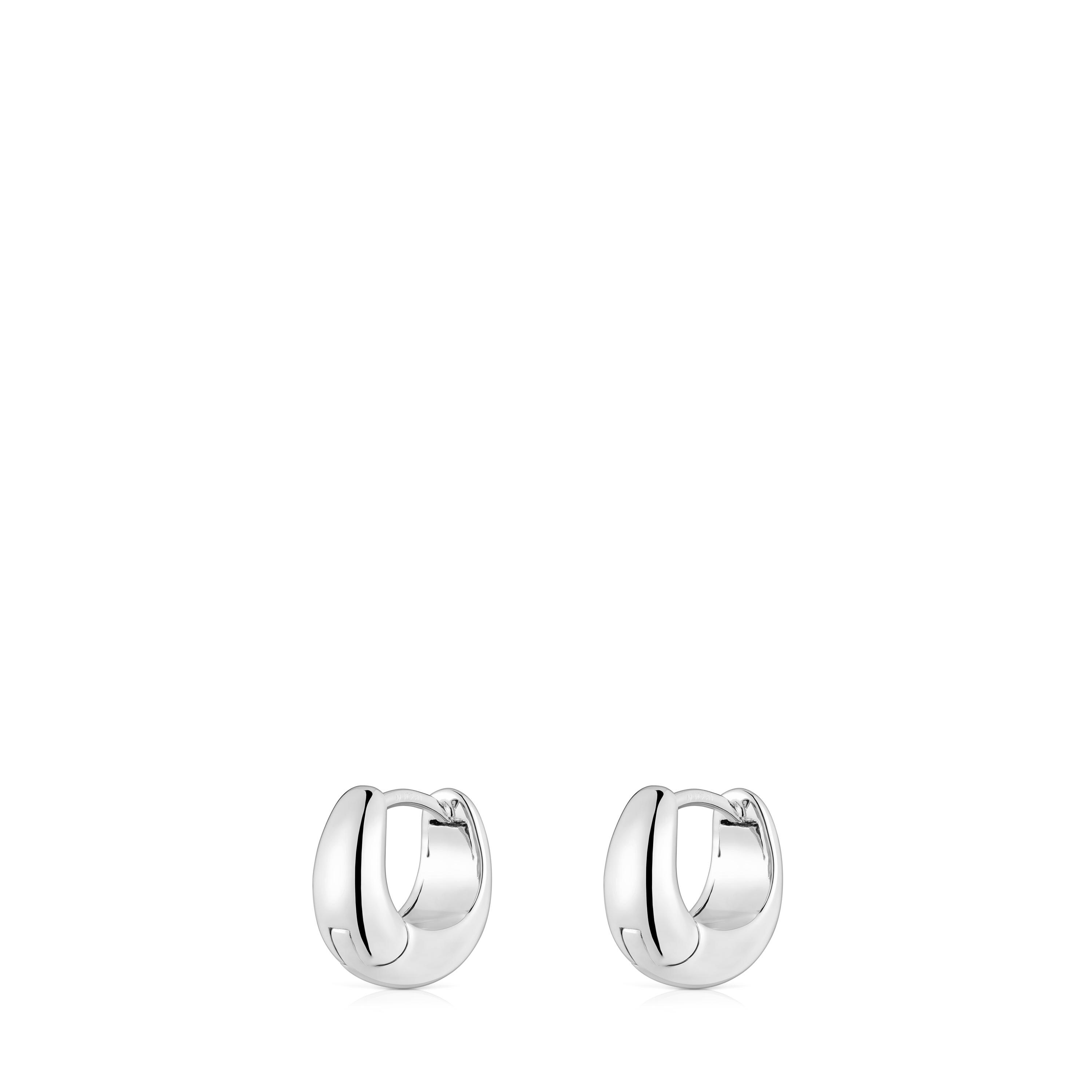 Short, thick silver Hoop earrings TOUS Basics