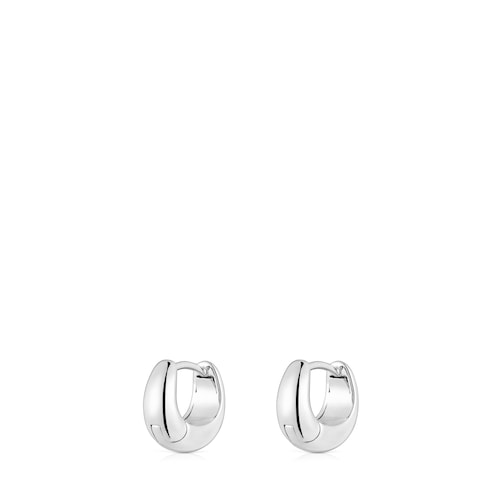 Short, thick silver Hoop earrings TOUS Basics