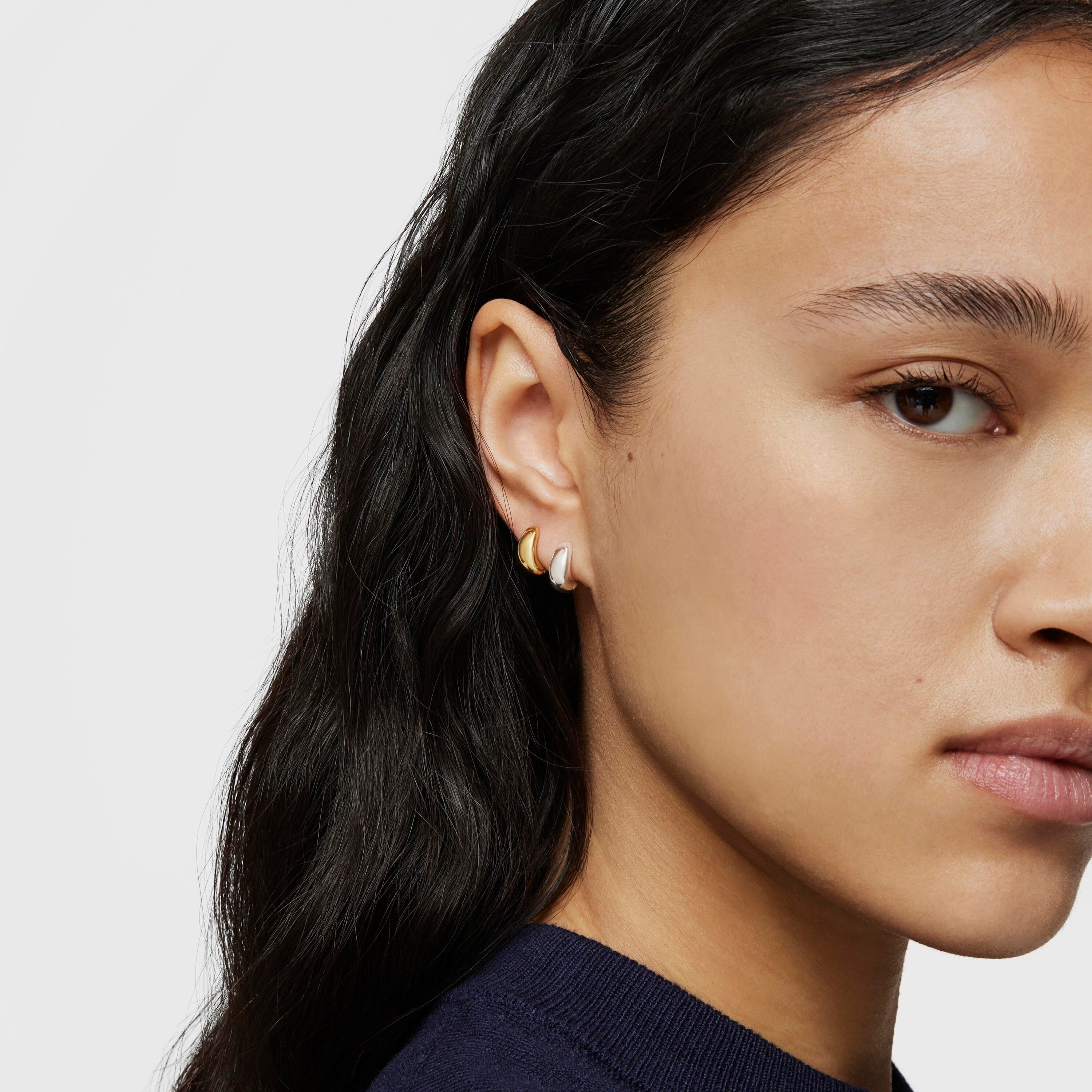 Short, thick silver Hoop earrings TOUS Basics