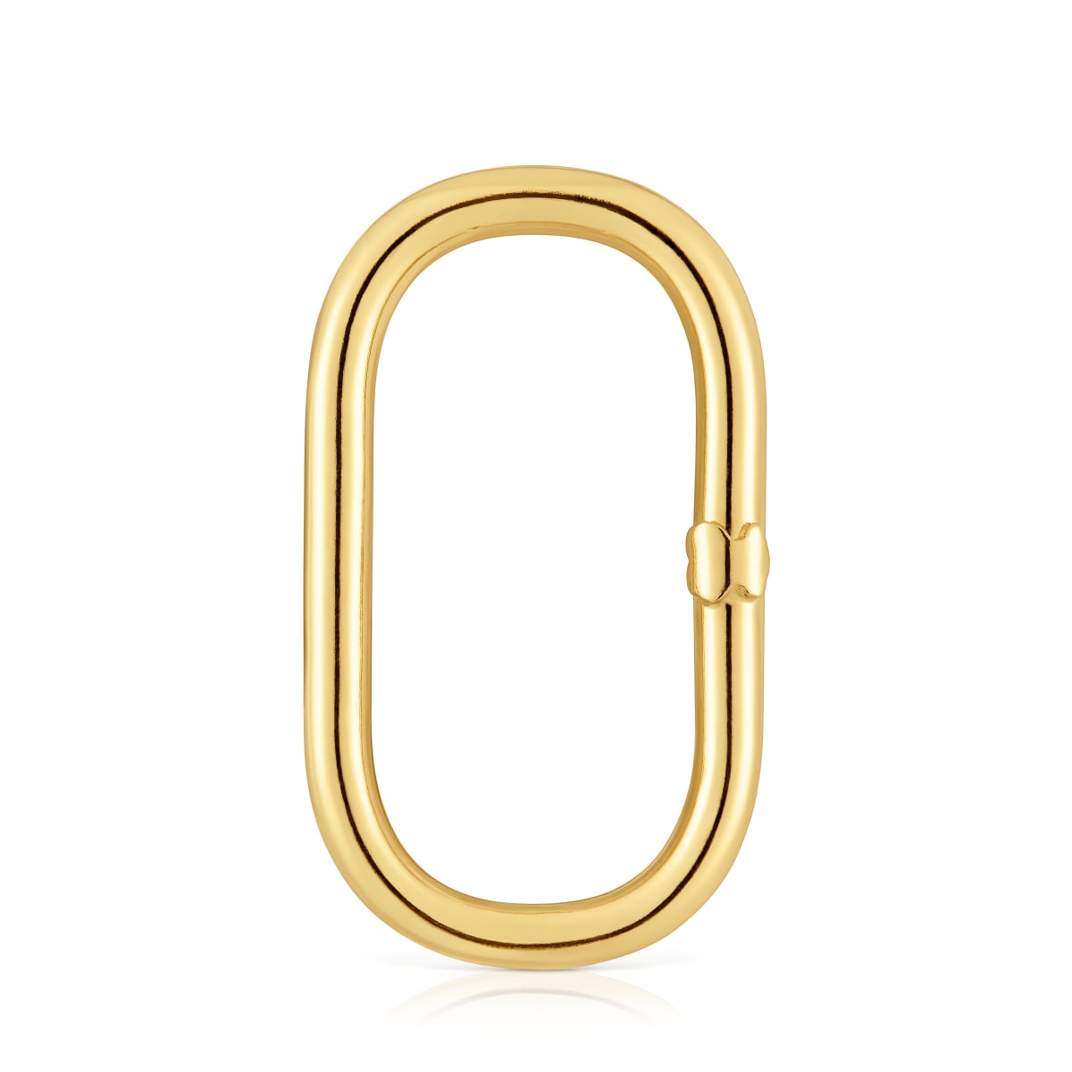 Extra-large Ring with 18kt gold plating over silver Hold Oval