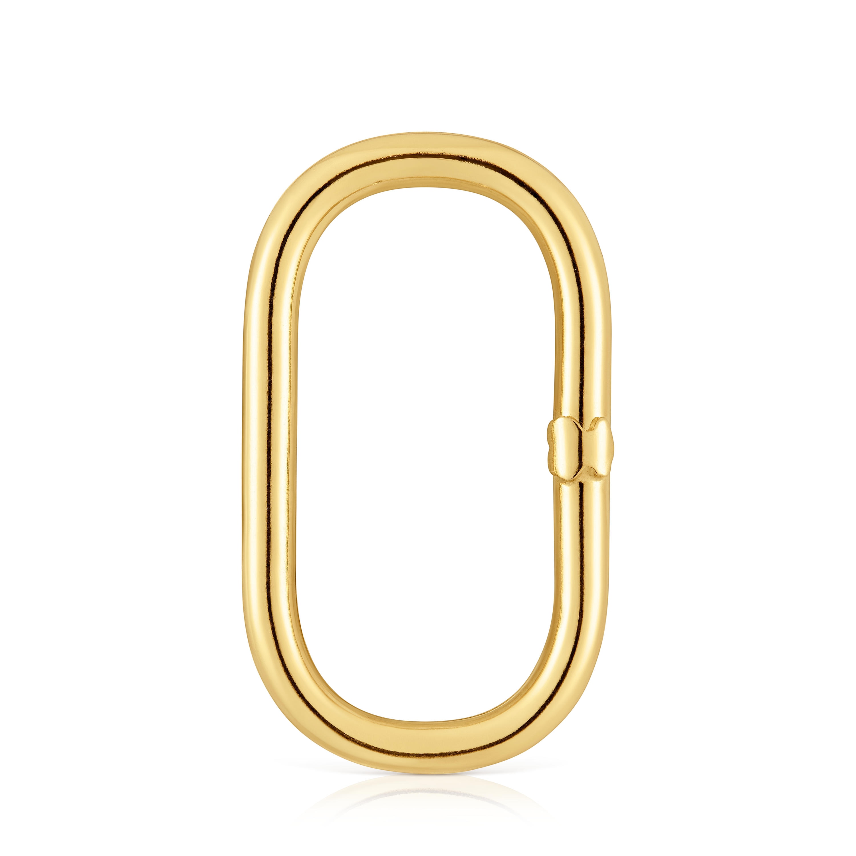 Extra-large Ring with 18kt gold plating over silver Hold Oval