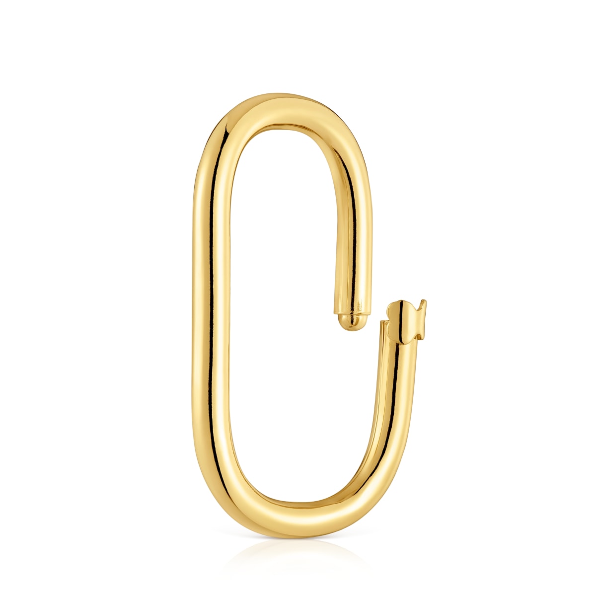 Extra-large Ring with 18kt gold plating over silver Hold Oval