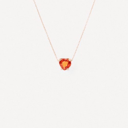 Gold Heart necklace with orange sapphire TOUS ATELIER
