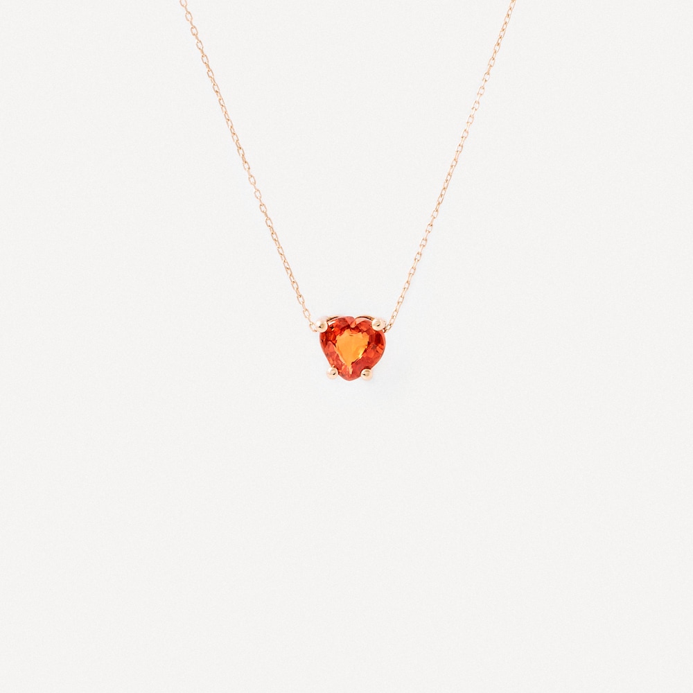 Gold Heart necklace with orange sapphire TOUS ATELIER image number 0