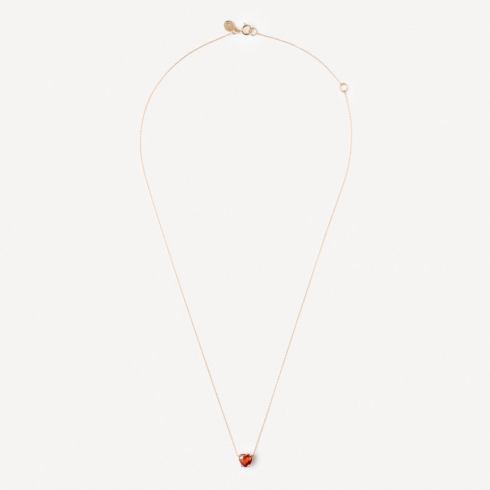 Gold Heart necklace with orange sapphire TOUS ATELIER image number 1