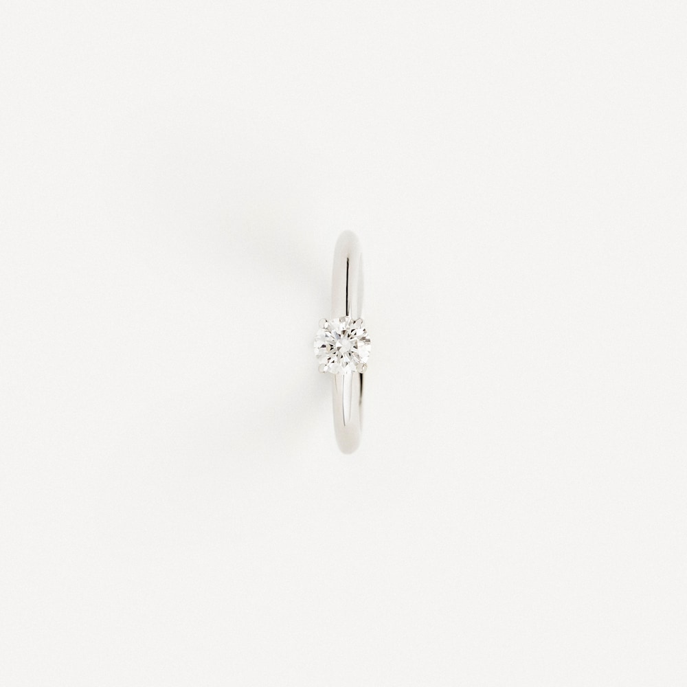 Pierścionek solitaire z białego złota z diamentami TOUS ATELIER